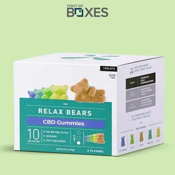 Custom CBD Gummies Boxes