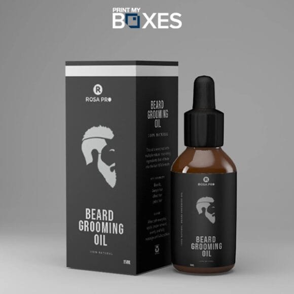 Printed Beard Oil Boxes