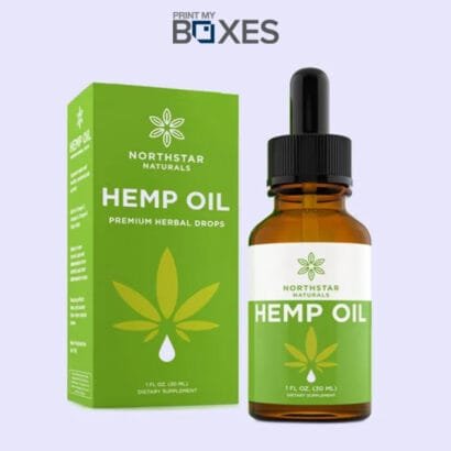 Printed CBD Hemp Oil Boxes