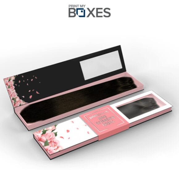 Printed Hair Extension Boxes